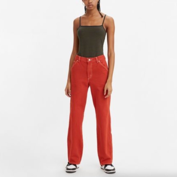 Levi’s Dad Utility Jeans in Red Size 23 X 30 - Picture 16 of 16